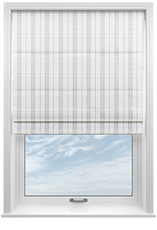 Laurel Stripe, Horizon - Motorised Roman Blind